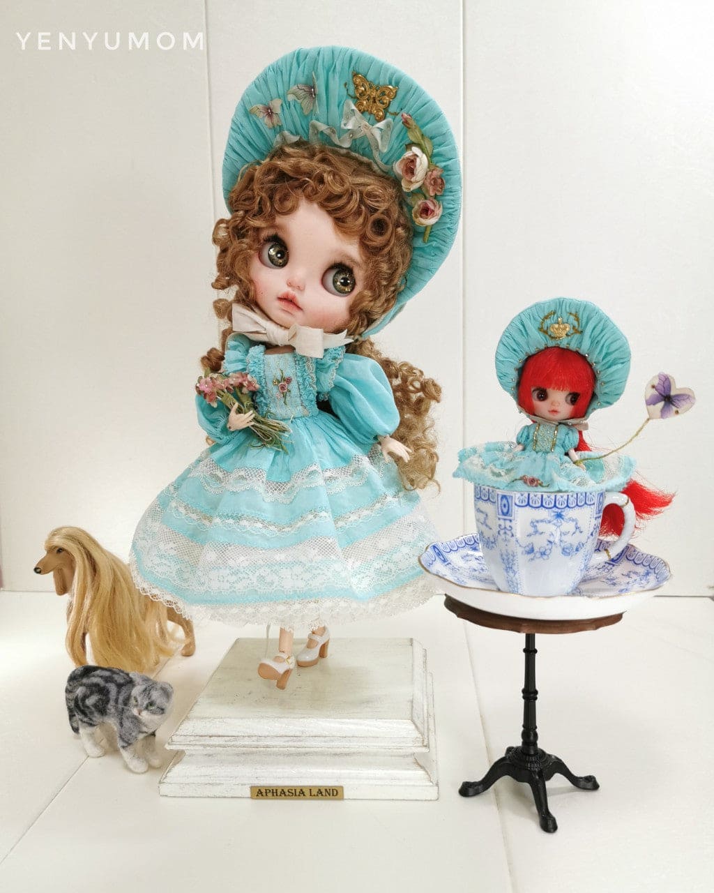 【Yenyumom】Golden Mint Candy Dress Set / Neo Blythe Pureneemo OB24 - 紀物書館+JiWu Bookstore