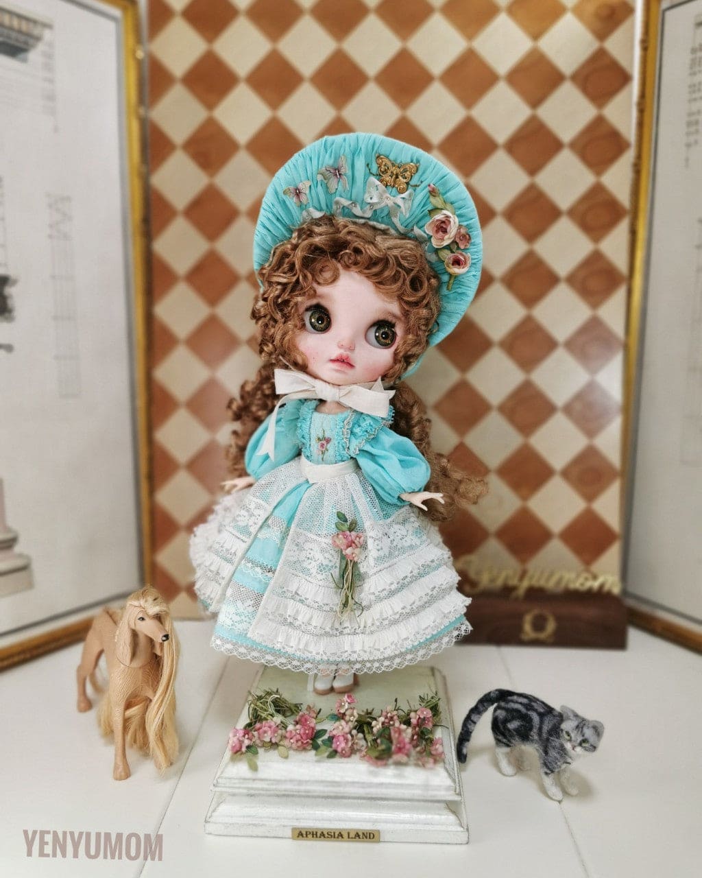 【Yenyumom】Golden Mint Candy Dress Set / Neo Blythe Pureneemo OB24 - 紀物書館+JiWu Bookstore