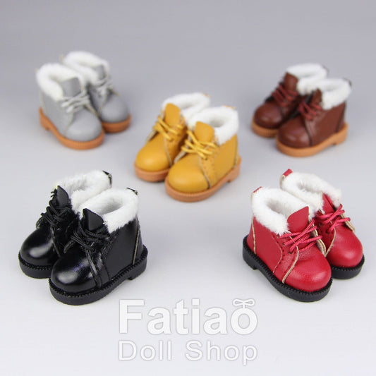 【Fatiao Doll Shop】毛邊馬丁靴 多色 / BJD 8分 Azone PNXS PNS ruruko