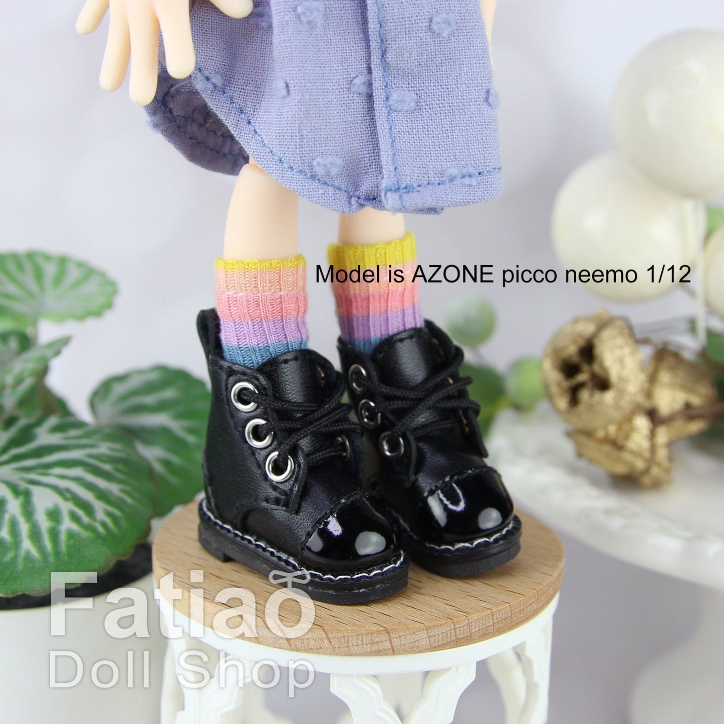 【Fatiao Doll Shop】綁帶馬丁靴 / OB22~OB26 AZONE PNXS~M iMda 1.7