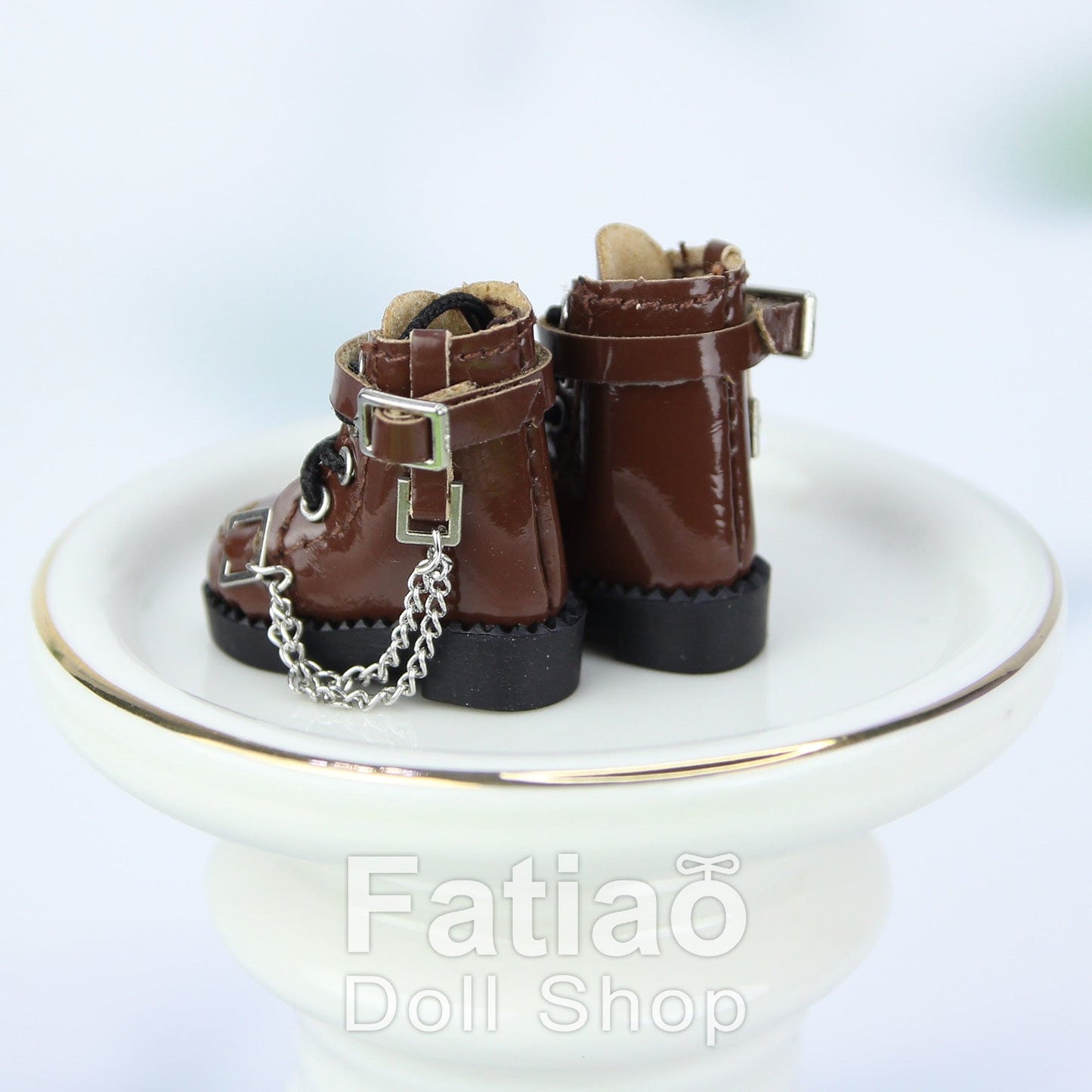 【Fatiao Doll Shop】Glossy chain boots multi-color / OB11 NeoBlythe medium cloth flower pond