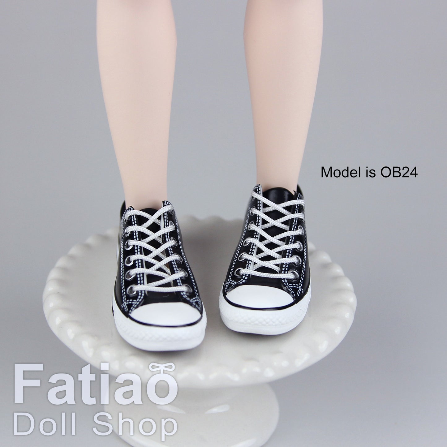 【Fatiao Doll Shop】綁帶帆布鞋 多色 / 3.5cm 兵人 兵女 iMda2.7