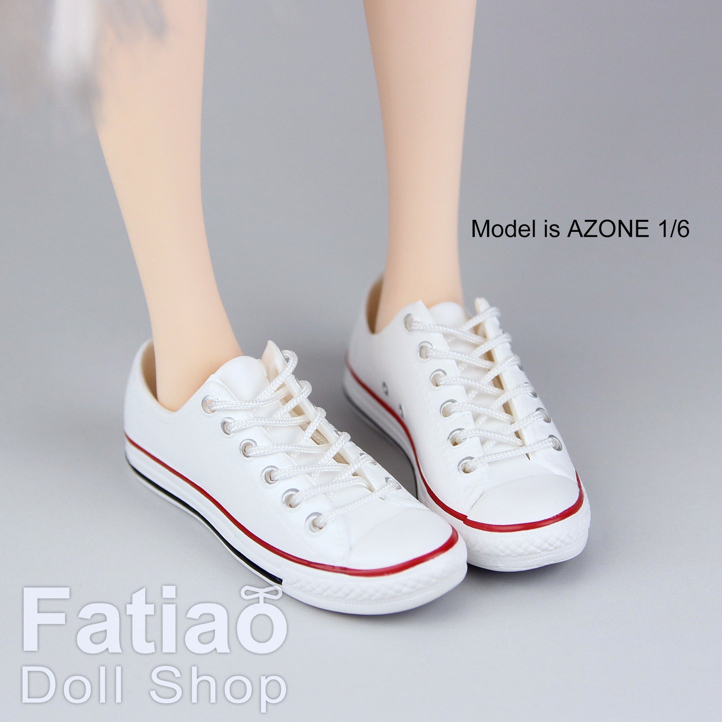 【Fatiao Doll Shop】綁帶帆布鞋 多色 / 3.5cm 兵人 兵女 iMda2.7