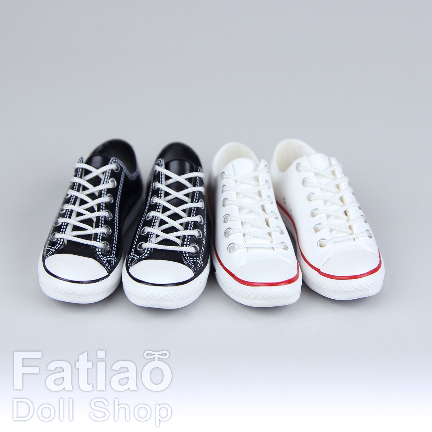 【Fatiao Doll Shop】綁帶帆布鞋 多色 / 3.5cm 兵人 兵女 iMda2.7