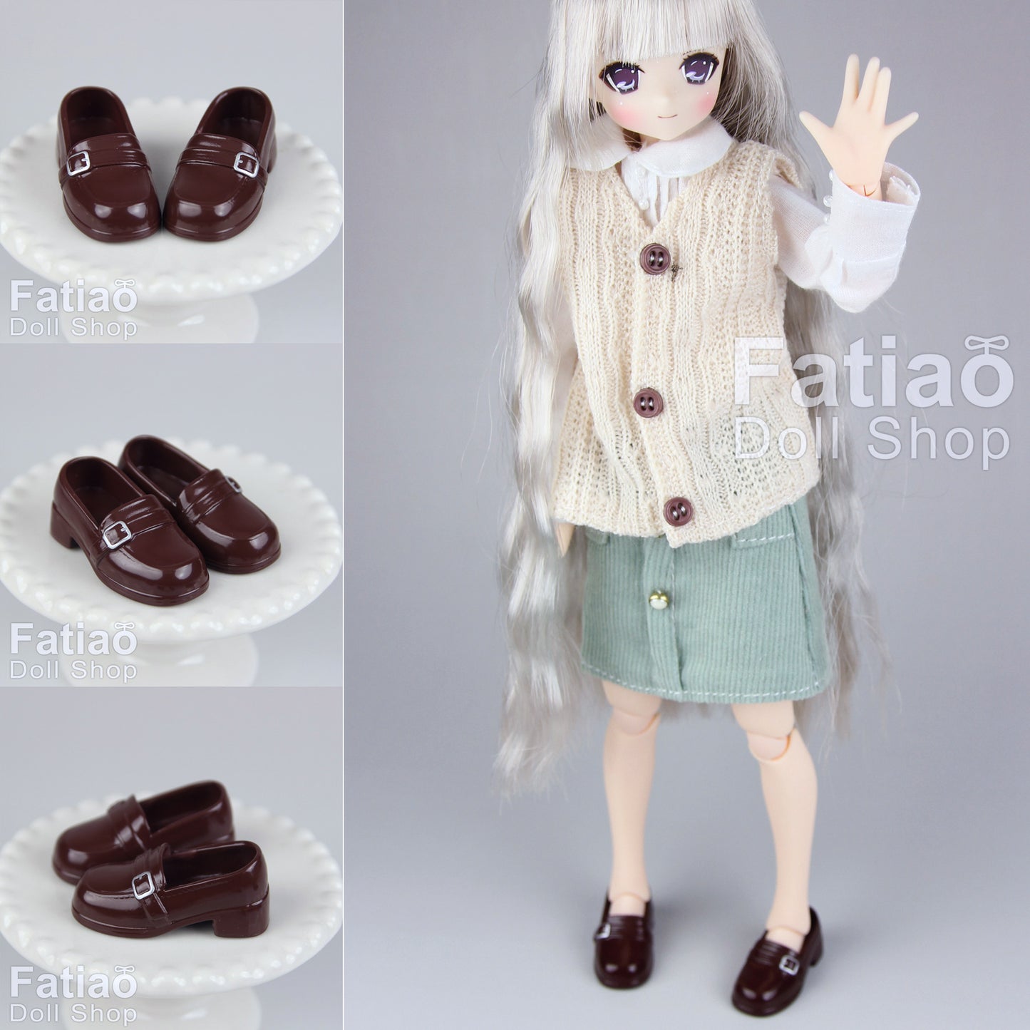 【Fatiao Doll Shop】環帶福樂皮鞋 多色 / OB22 OB24 OBITSU Azone PN2 1/6