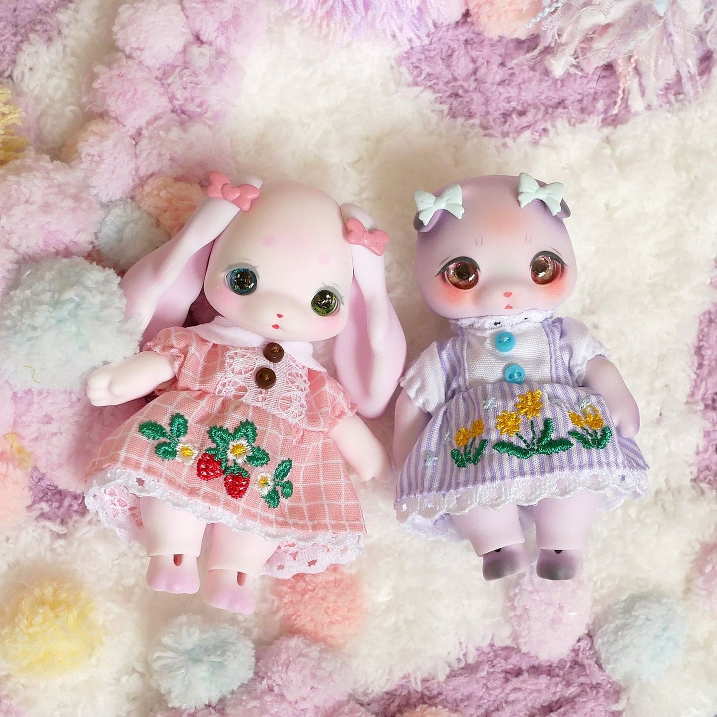 【Dear My Lady】Double love bow small multi-color/Cocoriang hnest little pet Honey Bear