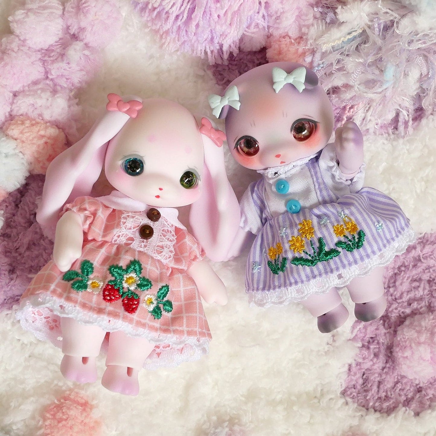 【Dear My Lady】Double love bow small multi-color/Cocoriang hnest little pet Honey Bear