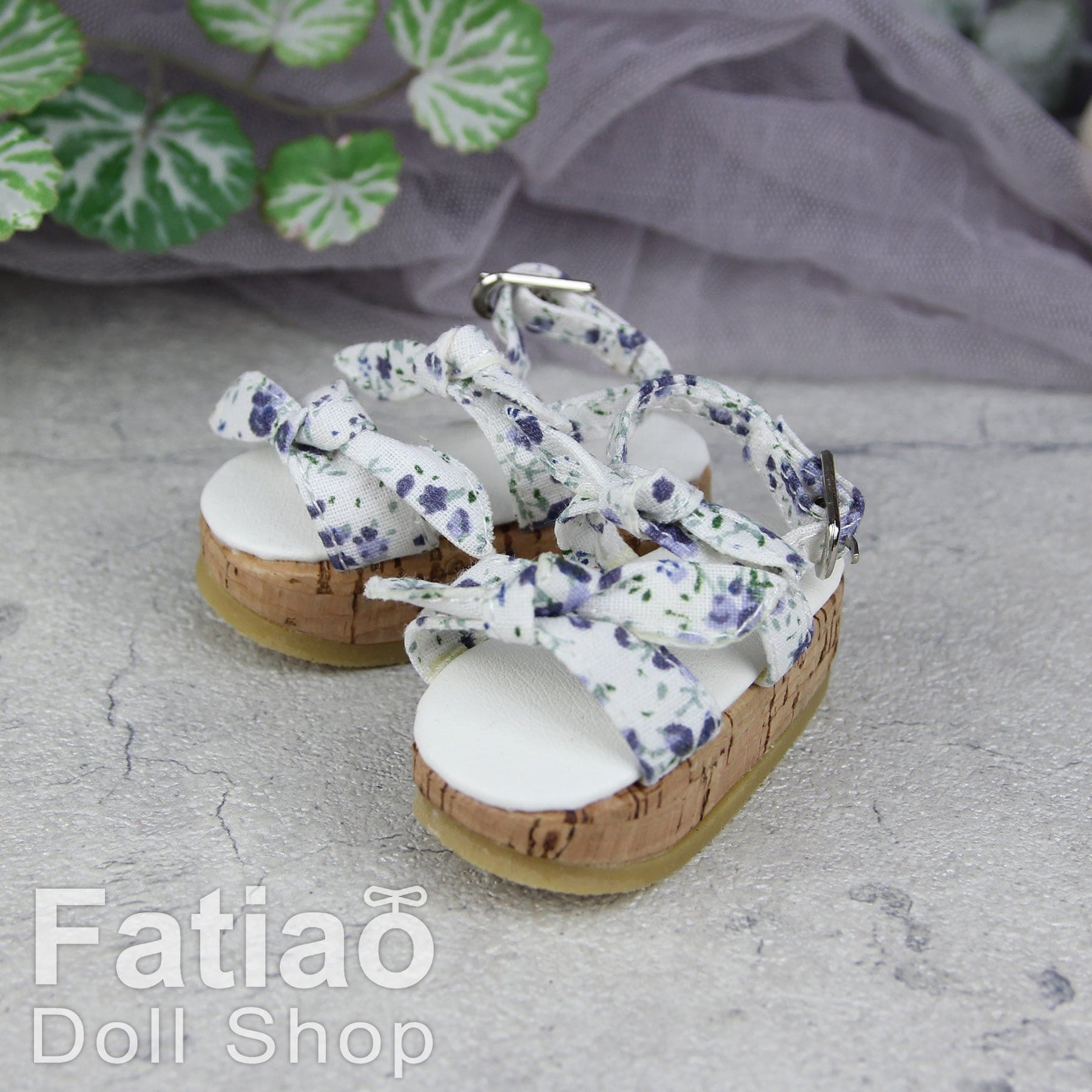 【Fatiao Doll Shop】厚底碎花涼鞋 S63 多色 / BJD 4分 MSD MDD AngelPhilia - 紀物書館+JiWu Bookstore