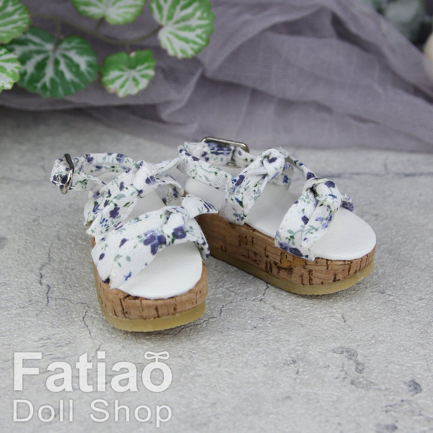 【Fatiao Doll Shop】厚底碎花涼鞋 S63 多色 / BJD 4分 MSD MDD AngelPhilia - 紀物書館+JiWu Bookstore