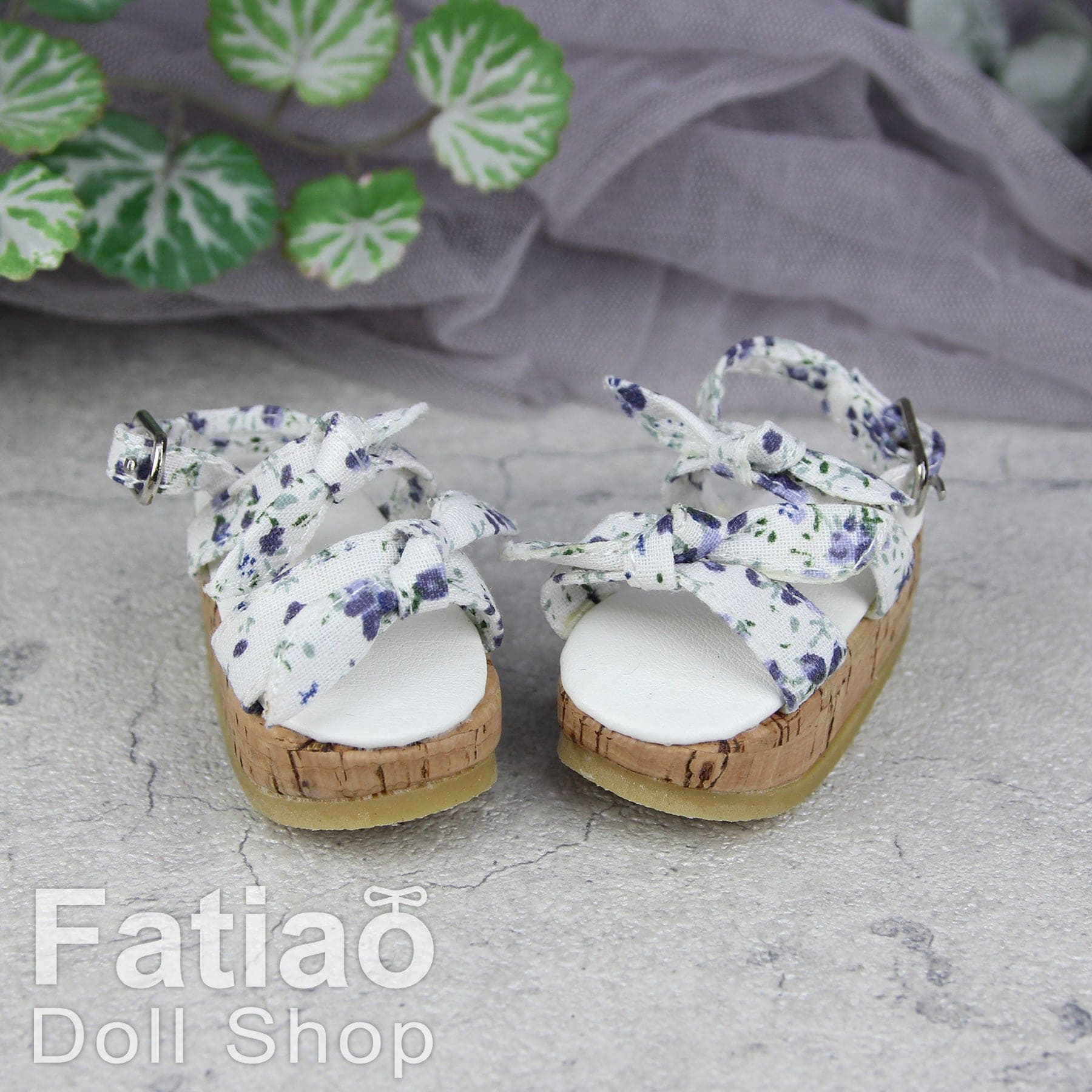 【Fatiao Doll Shop】厚底碎花涼鞋 S63 多色 / BJD 4分 MSD MDD AngelPhilia - 紀物書館+JiWu Bookstore