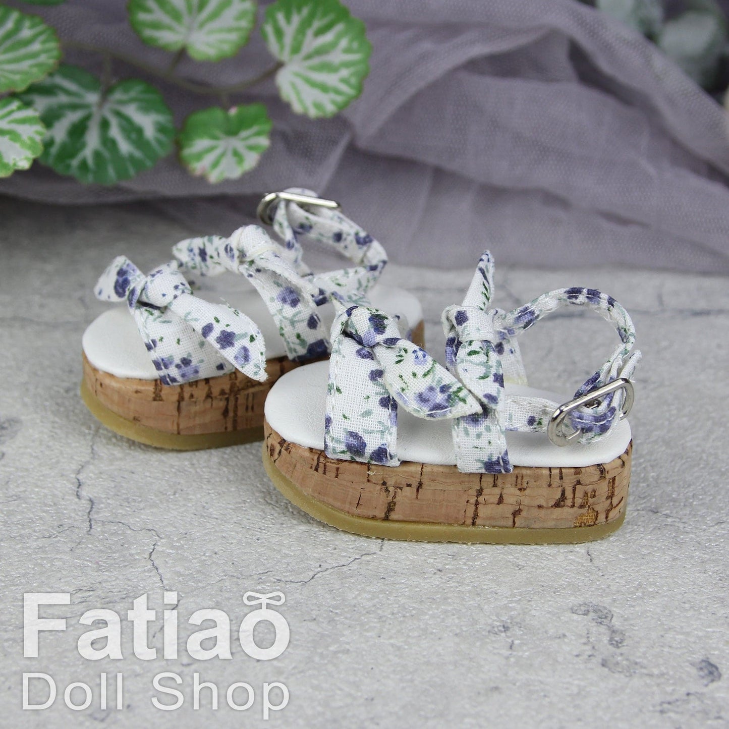 【Fatiao Doll Shop】厚底碎花涼鞋 S63 多色 / BJD 4分 MSD MDD AngelPhilia - 紀物書館+JiWu Bookstore