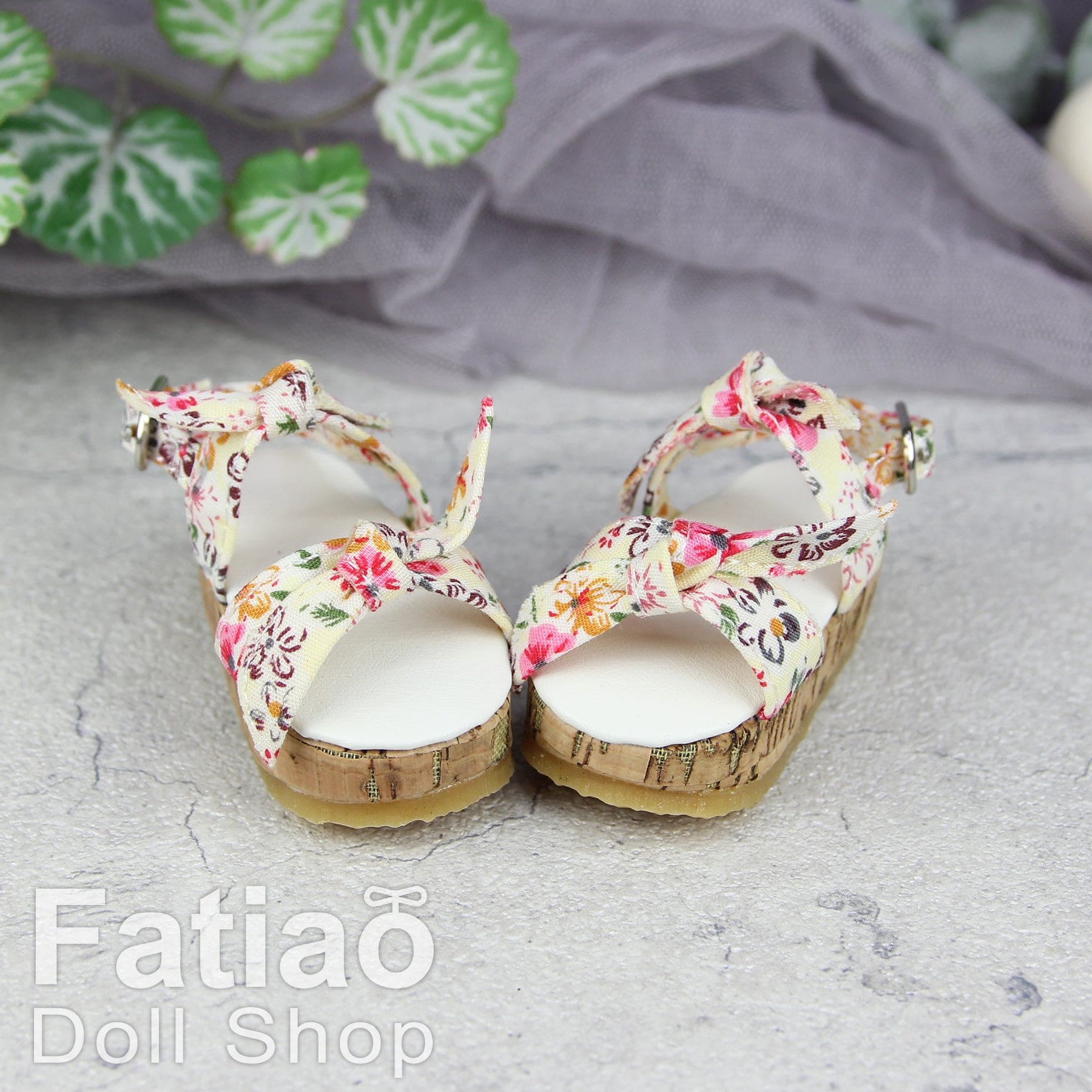 【Fatiao Doll Shop】厚底碎花涼鞋 S63 多色 / BJD 4分 MSD MDD AngelPhilia - 紀物書館+JiWu Bookstore
