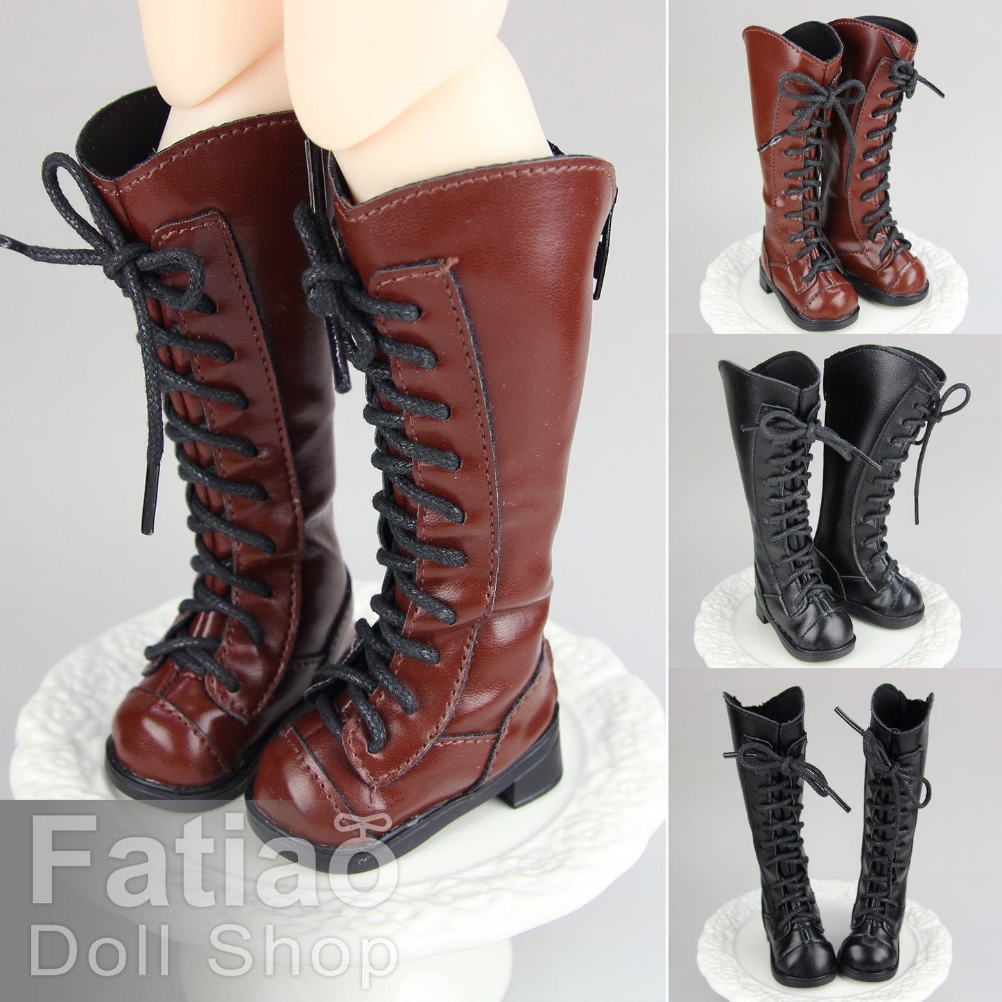 【Fatiao Doll Shop】綁帶高筒靴 多色 / BJD 1/4 MSD AZONE AngelPhilia OB50