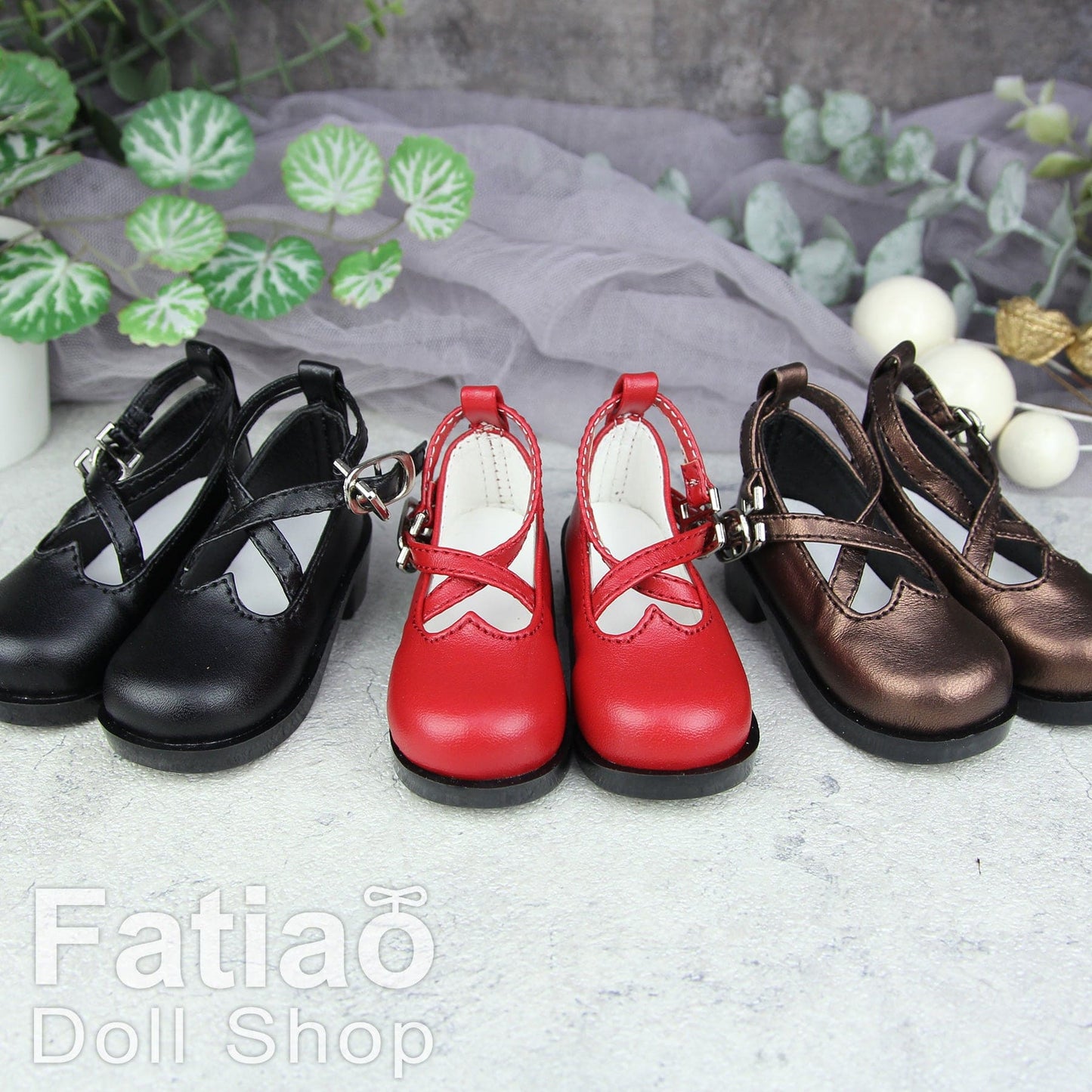 【Fatiao Doll Shop】愛心短高跟 C21 多色 / BJD SD10 SD13 DD 3分 - 紀物書館+JiWu Bookstore