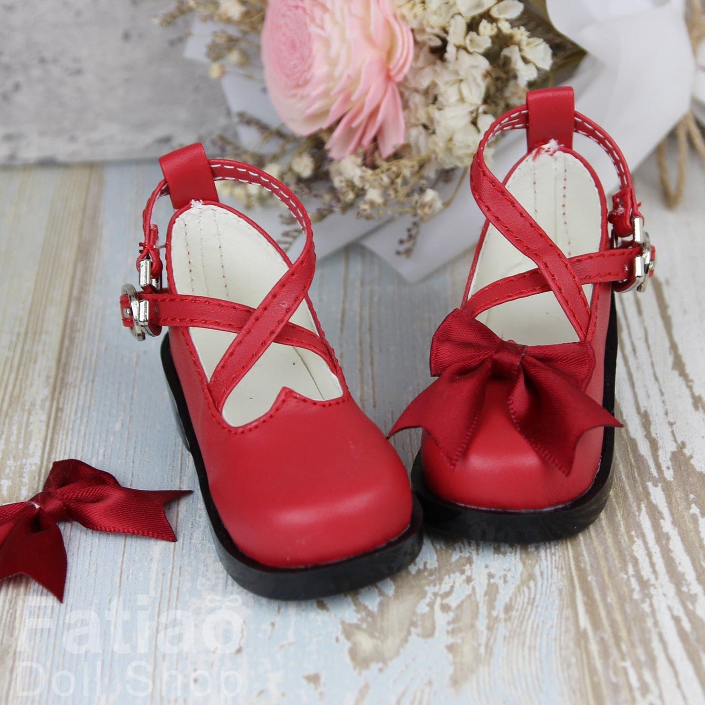 【Fatiao Doll Shop】愛心短高跟 C21 多色 / BJD SD10 SD13 DD 3分 - 紀物書館+JiWu Bookstore
