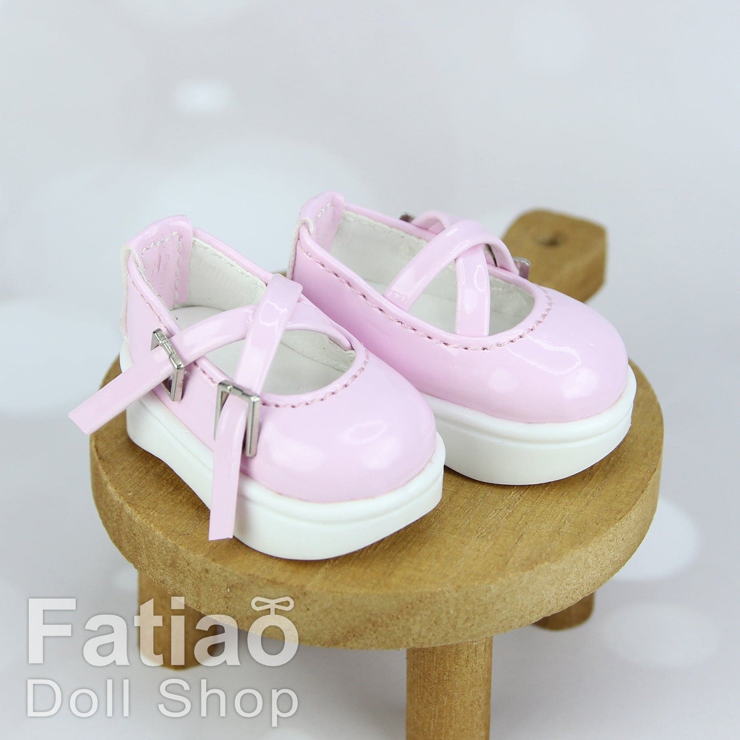 【Fatiao Doll Shop】交叉釦帶厚底娃娃鞋 B01 多色 / BJD 6分 YoSD iMda 3.0