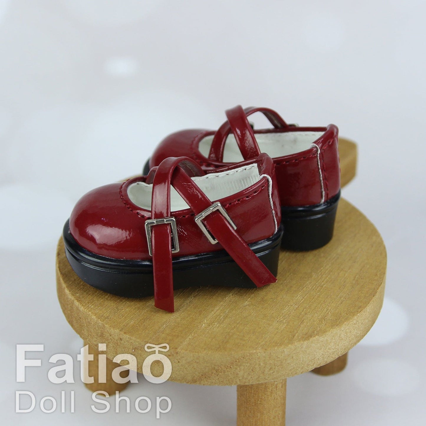 【Fatiao Doll Shop】クロスバックル厚底ドールシューズ B01 マルチカラー/BJD 6点 YoSD iMda 3.0