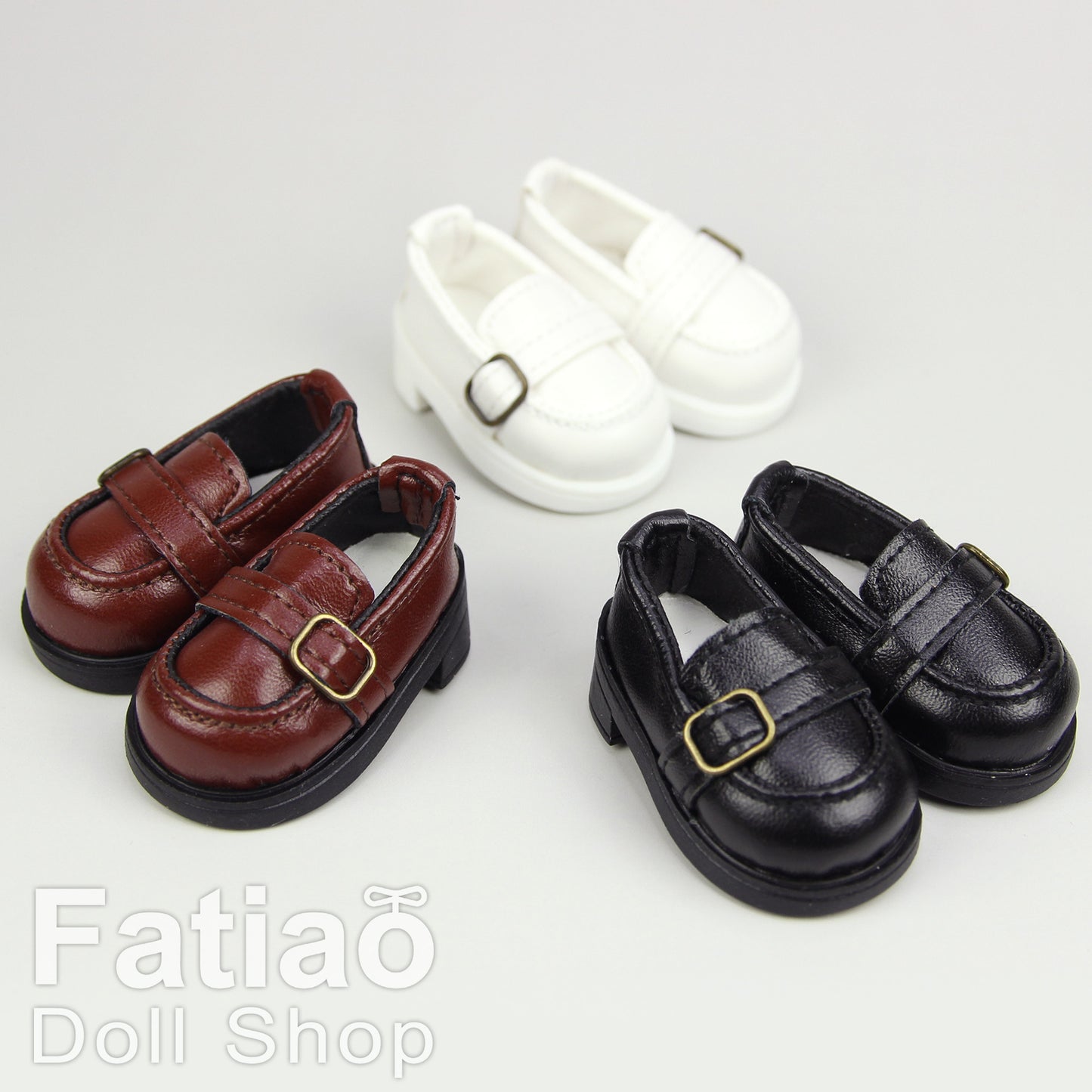 【Fatiao Doll Shop】環扣學生皮鞋 多色 / BJD 1/6 YoSD iMda 3.0