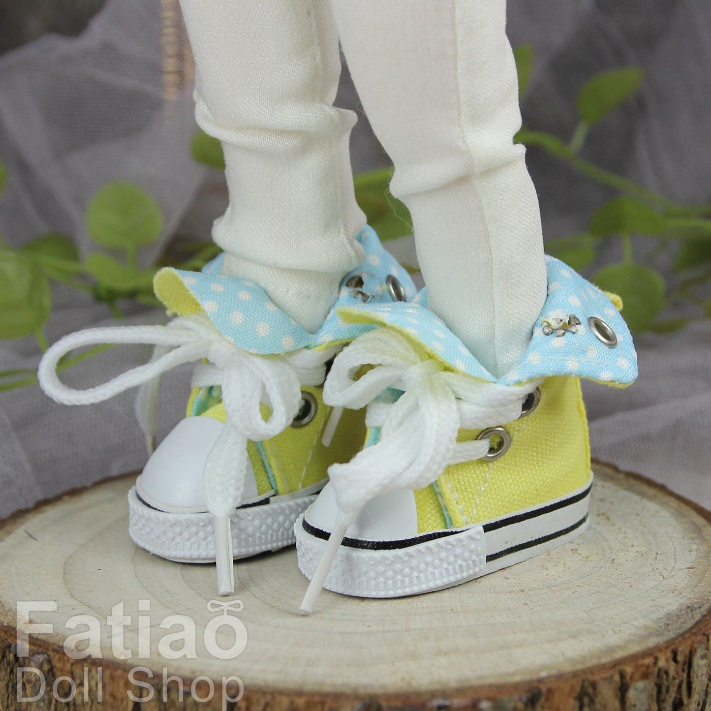 【Fataio Doll Shop】高筒帆布鞋 反摺帆布鞋 / BJD 6分 棉花娃 20cm YoSD
