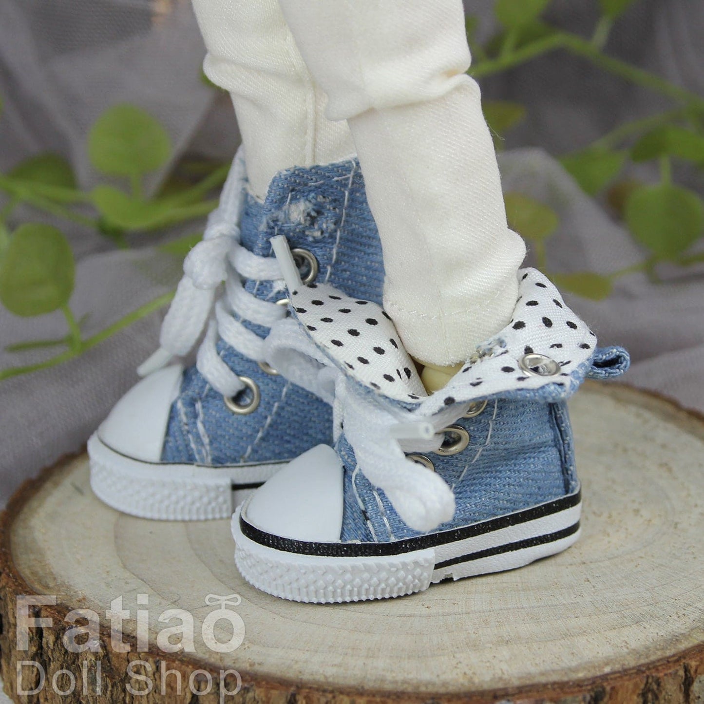 【Fataio Doll Shop】高筒帆布鞋 反摺帆布鞋 / BJD 6分 棉花娃 20cm YoSD