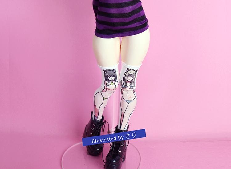 【Angel Philia】印花及膝襪 少女 / Angel Philia Dollfie Dream BJD 4分 - 紀物書館+JiWu Bookstore