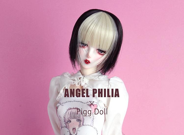 【Angel Philia】Pigg Doll 聯名款 假髮 6吋 鮑勃 - 紀物書館+JiWu Bookstore