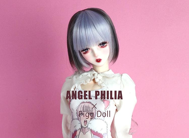 【Angel Philia】Pigg Doll 聯名款 假髮 6吋 鮑勃 - 紀物書館+JiWu Bookstore