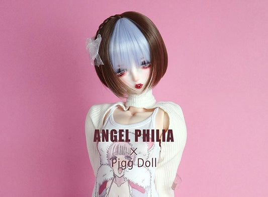 【Angel Philia】Pigg Doll 聯名款 假髮 6吋 辮子短鮑勃 - 紀物書館+JiWu Bookstore