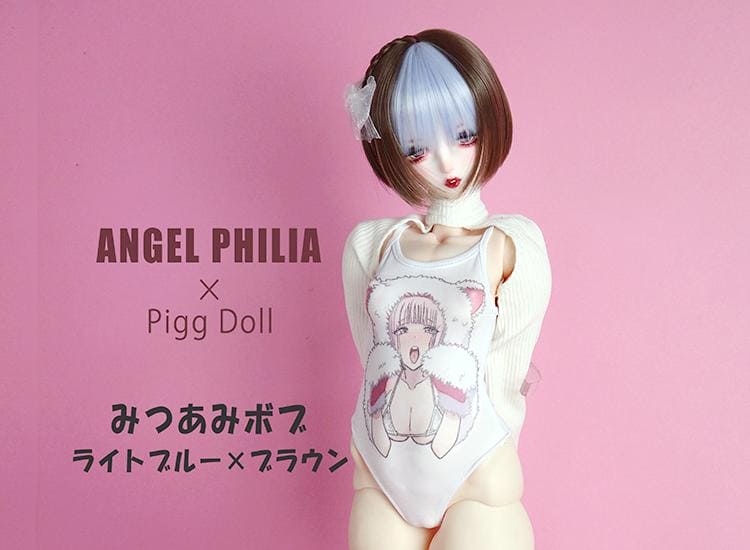 【Angel Philia】Pigg Doll 聯名款 假髮 6吋 辮子短鮑勃 - 紀物書館+JiWu Bookstore