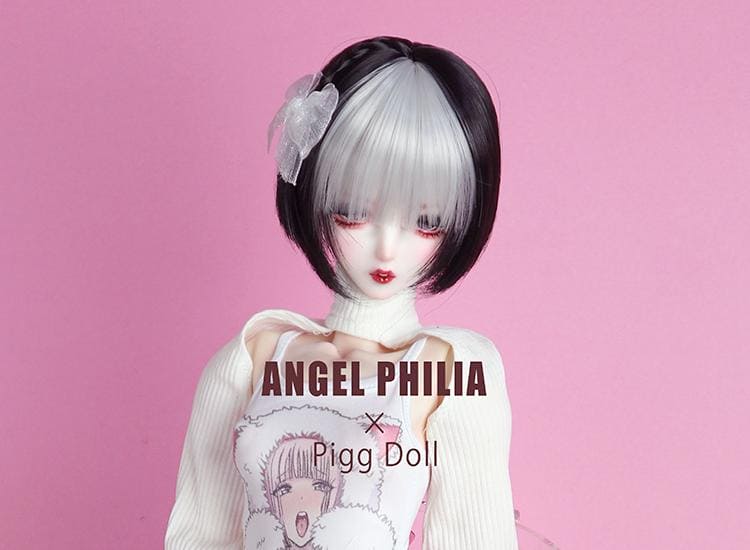 【Angel Philia】Pigg Doll 聯名款 假髮 6吋 辮子短鮑勃 - 紀物書館+JiWu Bookstore