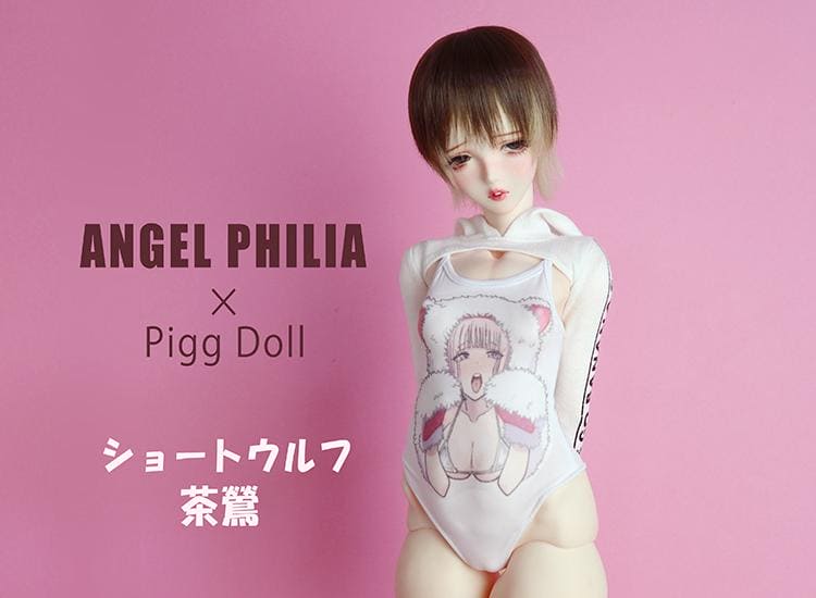 【Angel Philia】Pigg Doll 聯名款 假髮 6吋 短狼尾 - 紀物書館+JiWu Bookstore