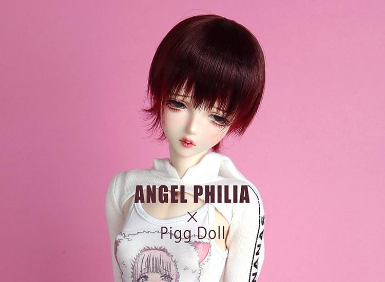 【Angel Philia】Pigg Doll 聯名款 假髮 6吋 短狼尾 - 紀物書館+JiWu Bookstore