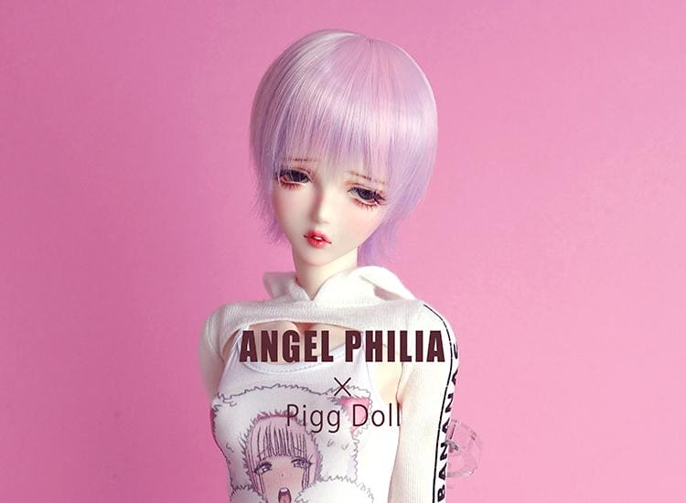 【Angel Philia】Pigg Doll 聯名款 假髮 6吋 短狼尾 - 紀物書館+JiWu Bookstore