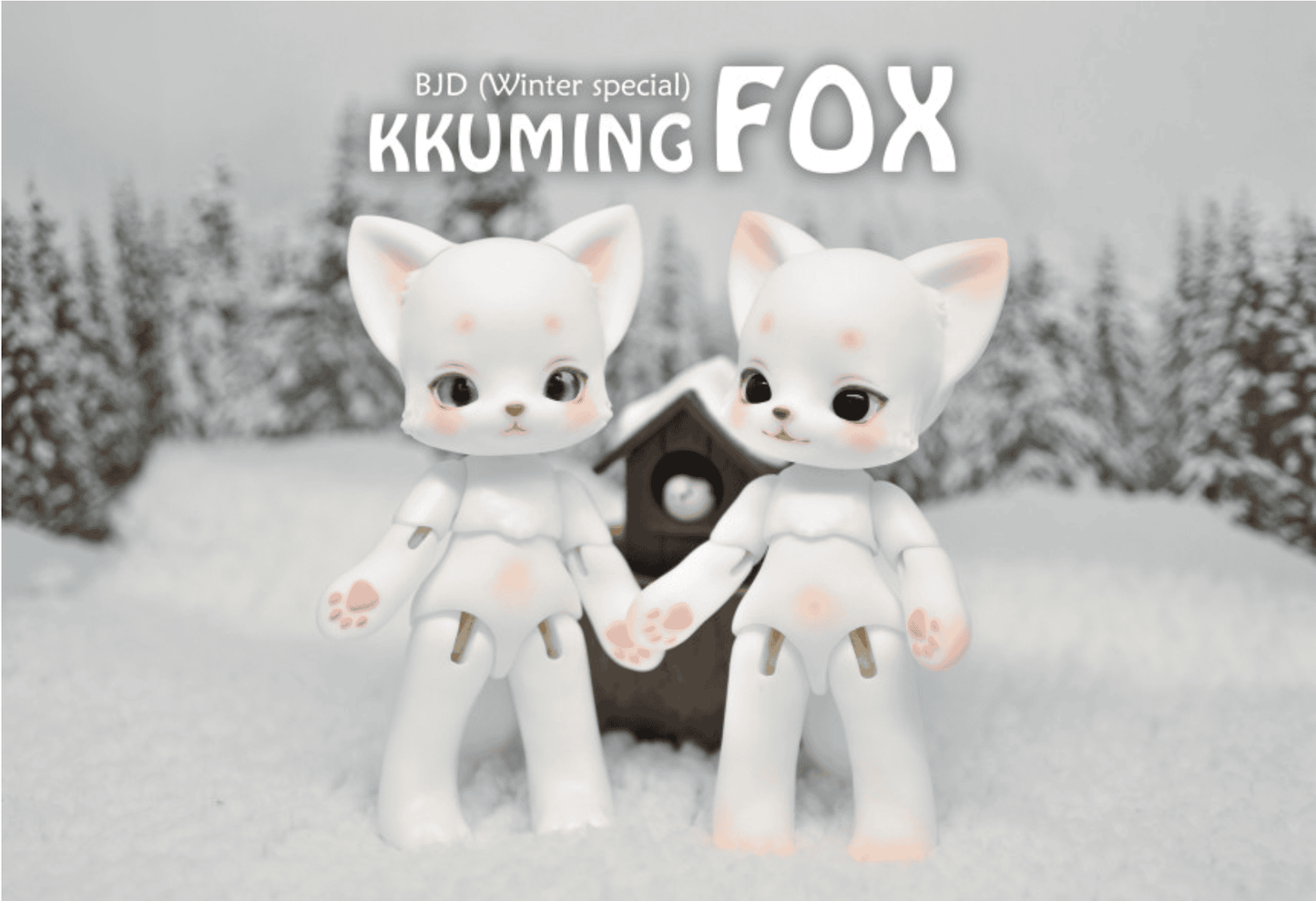 【GEPPETO FRIENDS】gfDolls KKuming Fox Little Fox Winter Limited BJD Edition/Ready Stock