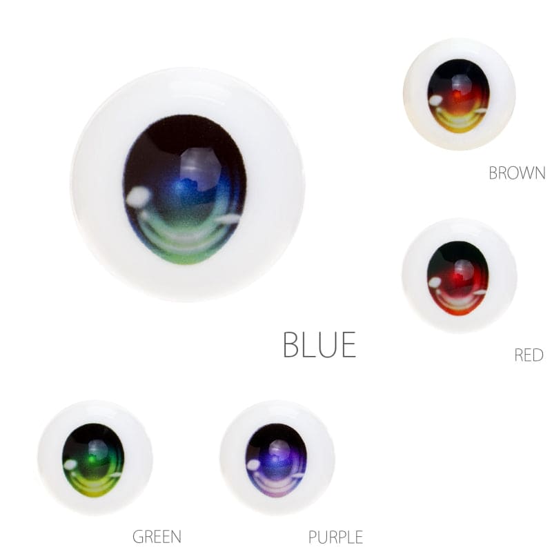 【OBITSU】尾櫃瞳 壓克力眼珠 F 款 / 18mm OBITSU PARABOX DD MDD DOLLCE - 紀物書館+JiWu Bookstore