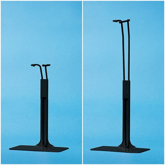 【PetWORKs】日本卓上開発 伸縮金屬立架 支架 黑 / momoko 六分之一男子圖鑑 AZONE Obitsu - 紀物書館+JiWu Bookstore