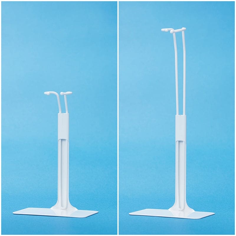 【PetWORKs】日本卓上開発 伸縮金屬立架 支架 白 / momoko 六分之一男子圖鑑 AZONE Obitsu - 紀物書館+JiWu Bookstore