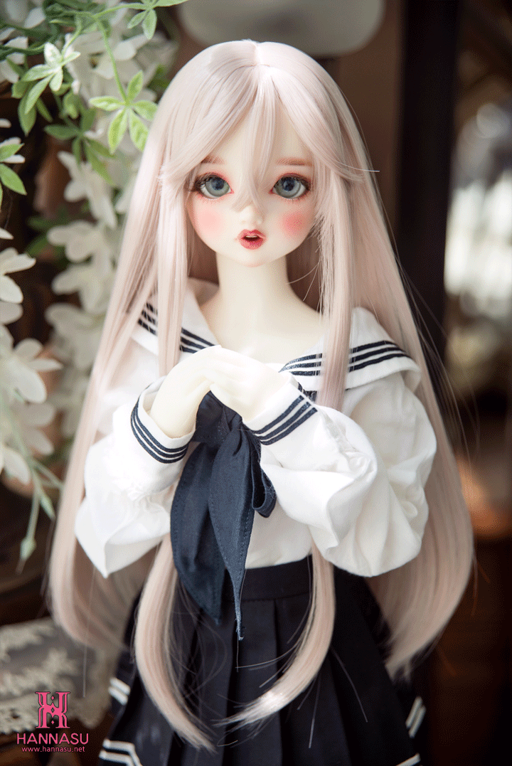 【HANNASU】HW-1133 娃用假髮 多色 / 6~7吋 BJD YoSD Angel Philia 1/6 - 紀物書館+JiWu Bookstore