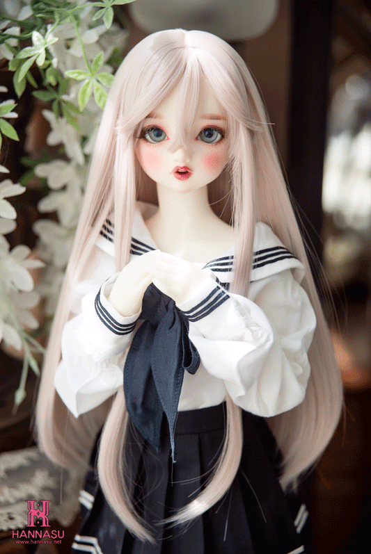 【HANNASU】HW-1133 娃用假髮 多色 / 6~7吋 BJD YoSD Angel Philia 1/6 - 紀物書館+JiWu Bookstore