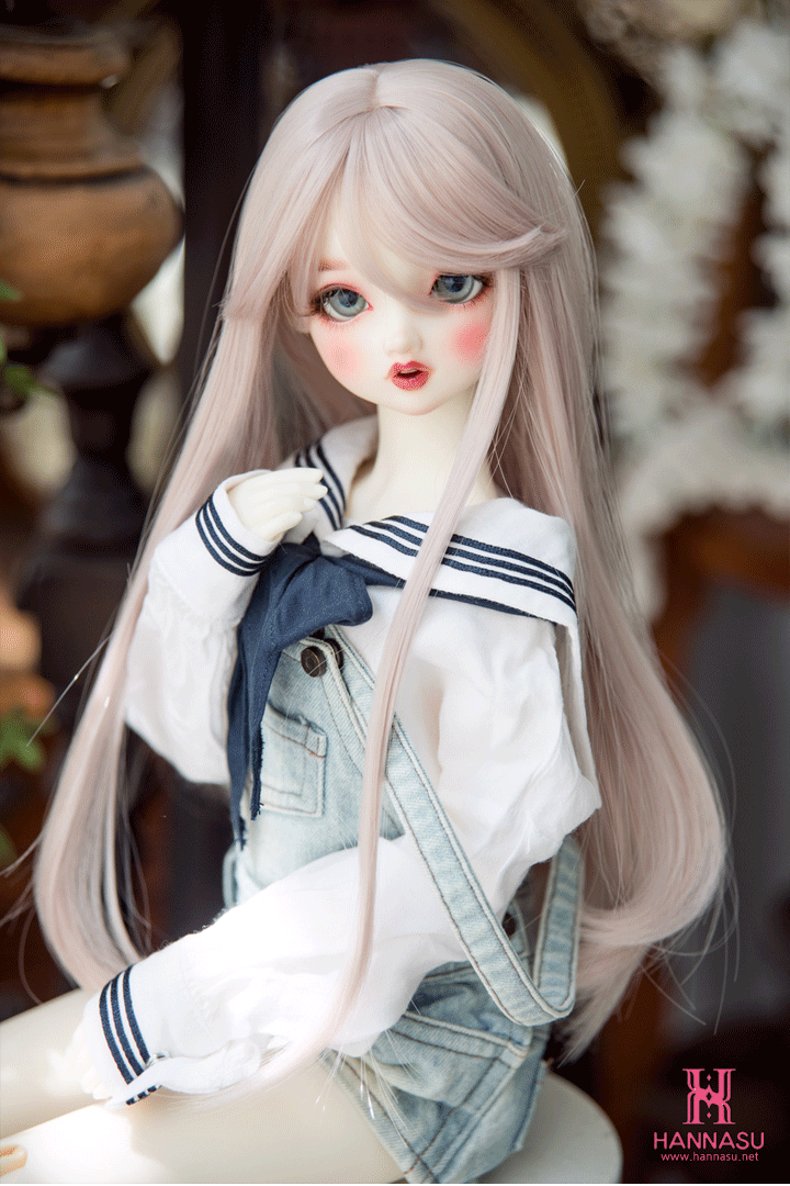 【HANNASU】HW-1133 娃用假髮 多色 / 6~7吋 BJD YoSD Angel Philia 1/6 - 紀物書館+JiWu Bookstore