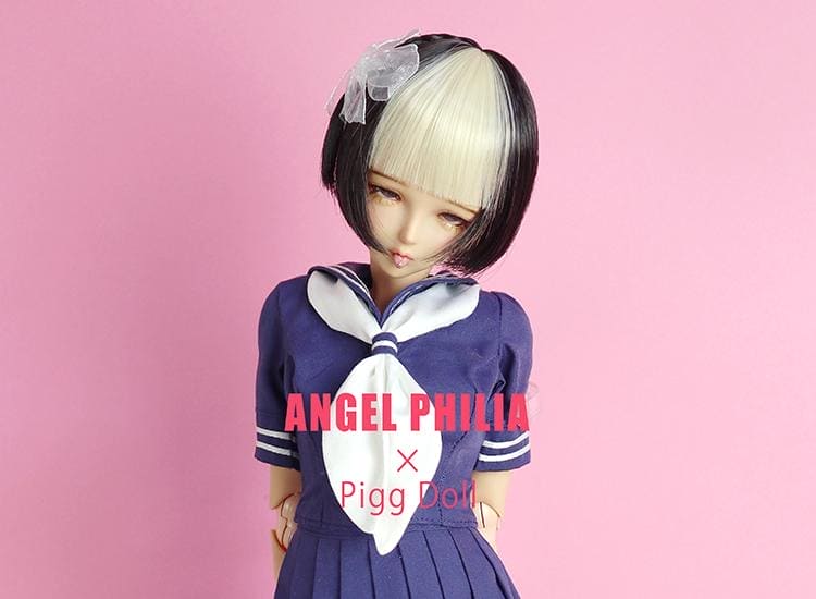 【Angel Philia】Pigg Doll 聯名款 假髮 6吋 辮子短鮑勃 - 紀物書館+JiWu Bookstore