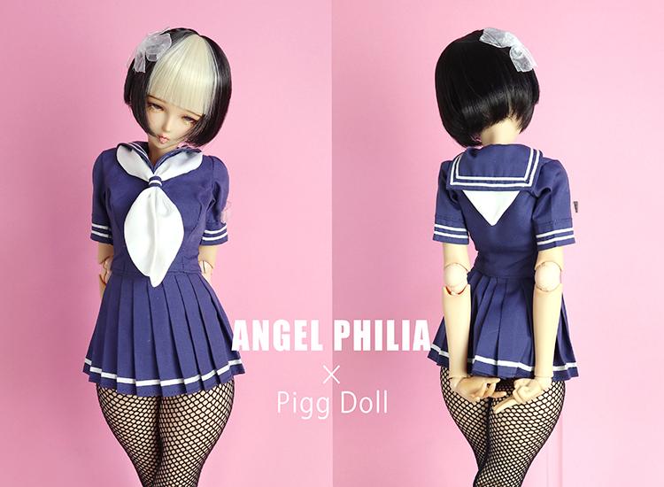 【Angel Philia】Pigg Doll 聯名款 假髮 6吋 辮子短鮑勃 - 紀物書館+JiWu Bookstore