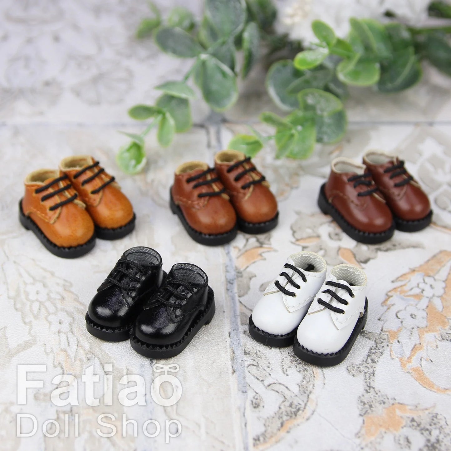 【Fatiao Doll Shop】綁帶圓頭皮鞋 / OB11 OBITSU NINIMAL Picconeemo P體 P10 黏土娃 - 紀物書館+JiWu Bookstore