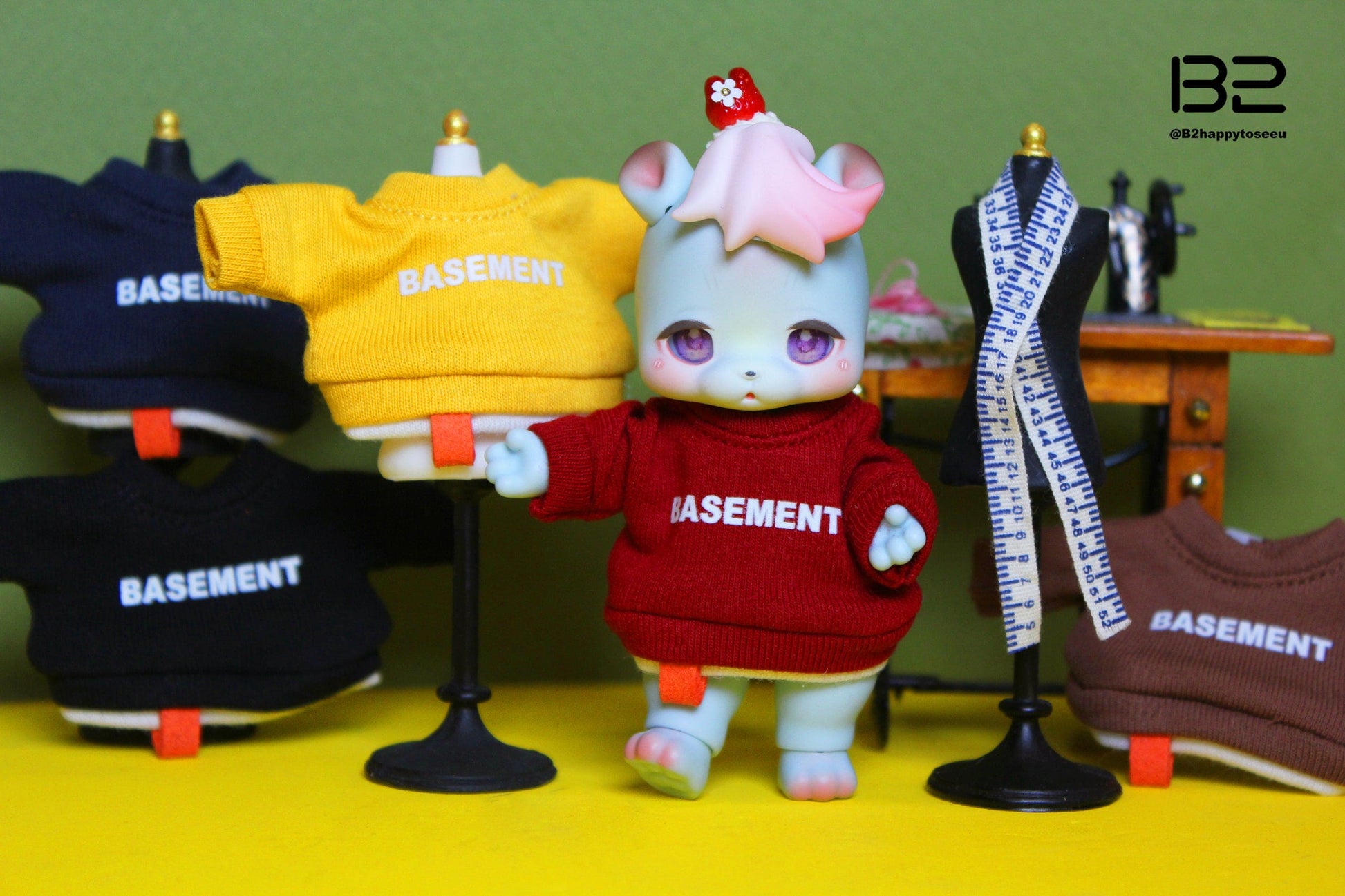 【魔販生工作室】B2 SHOP 假兩件上衣 多色 / 小寵 cocoriang kumukuku - 紀物書館+JiWu Bookstore