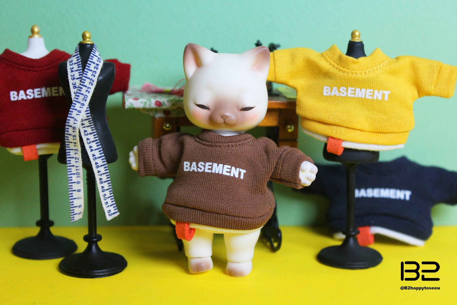 【魔販生工作室】B2 SHOP 假兩件上衣 多色 / 小寵 cocoriang kumukuku - 紀物書館+JiWu Bookstore