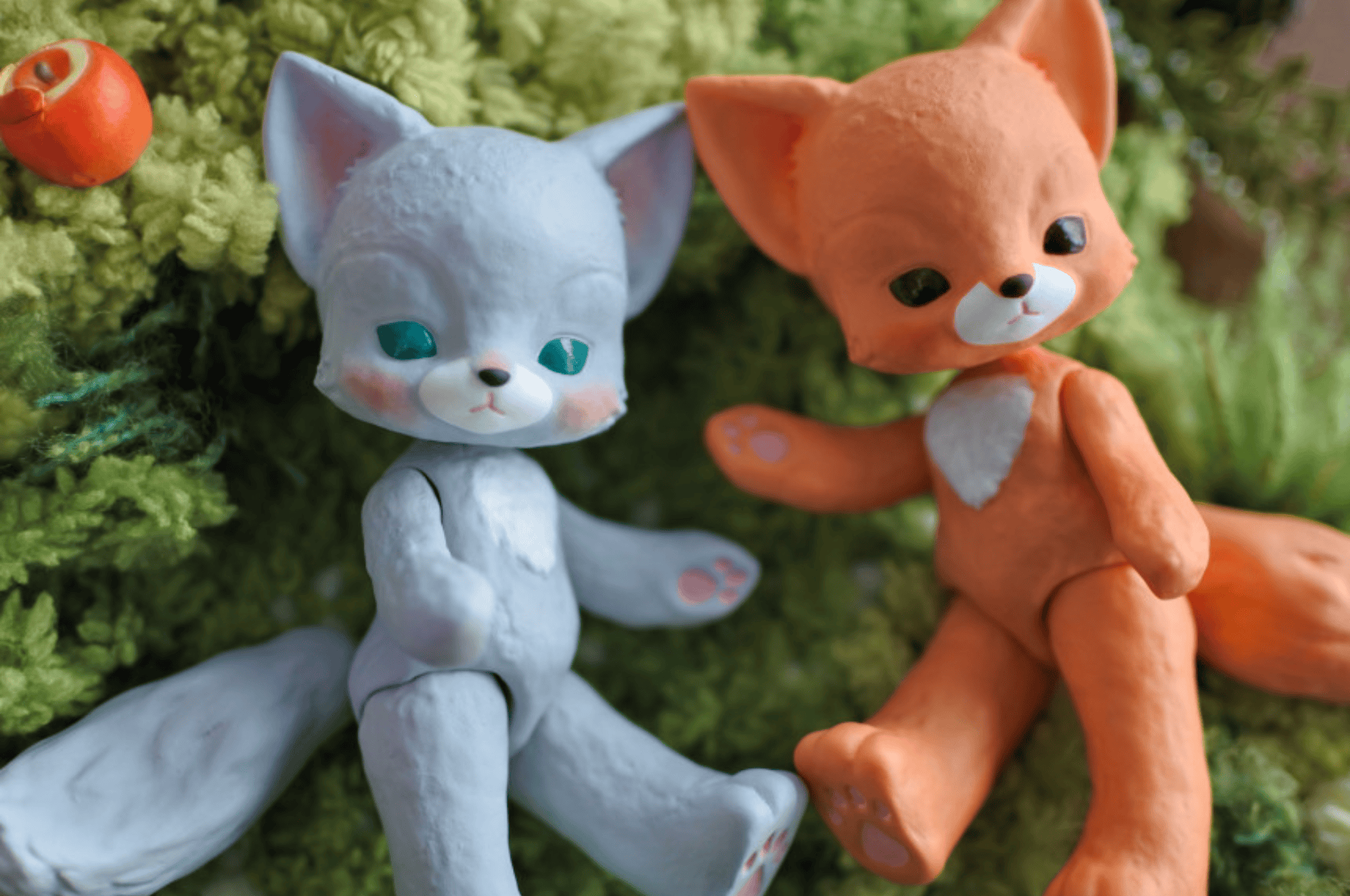 【GEPPETO FRIENDS】gfDolls little KKuming Fox 小狐狸 灰肌 / 現貨 - 紀物書館+JiWu Bookstore