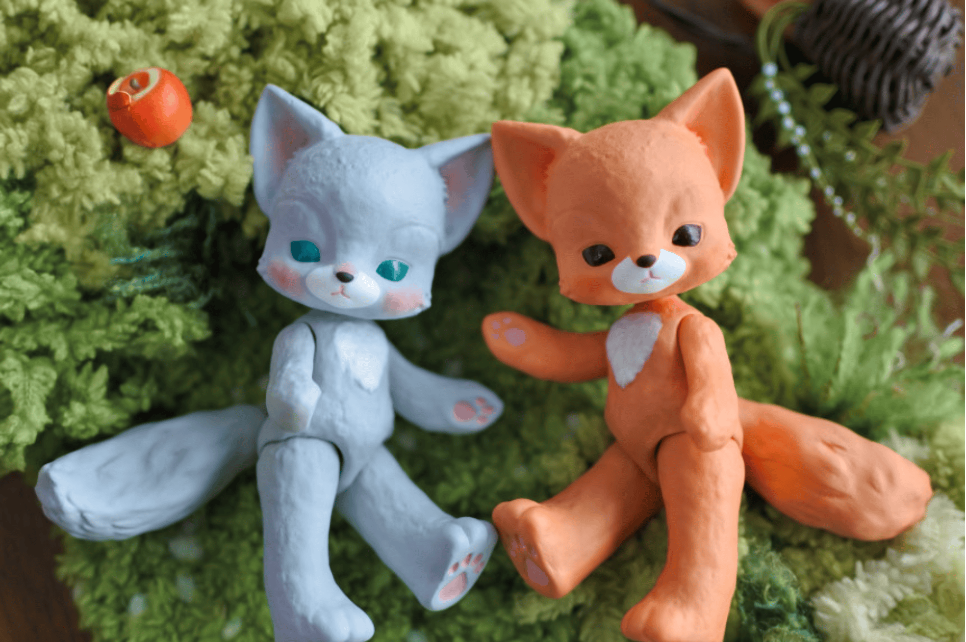 【GEPPETO FRIENDS】gfDolls little KKuming Fox 小狐狸 灰肌 / 現貨 - 紀物書館+JiWu Bookstore