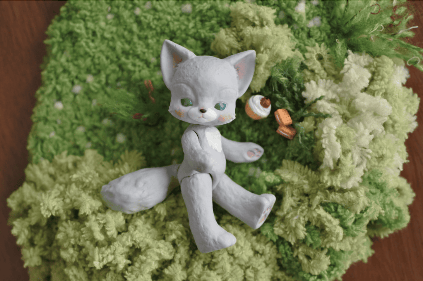 【GEPPETO FRIENDS】gfDolls little KKuming Fox 小狐狸 灰肌 / 現貨 - 紀物書館+JiWu Bookstore