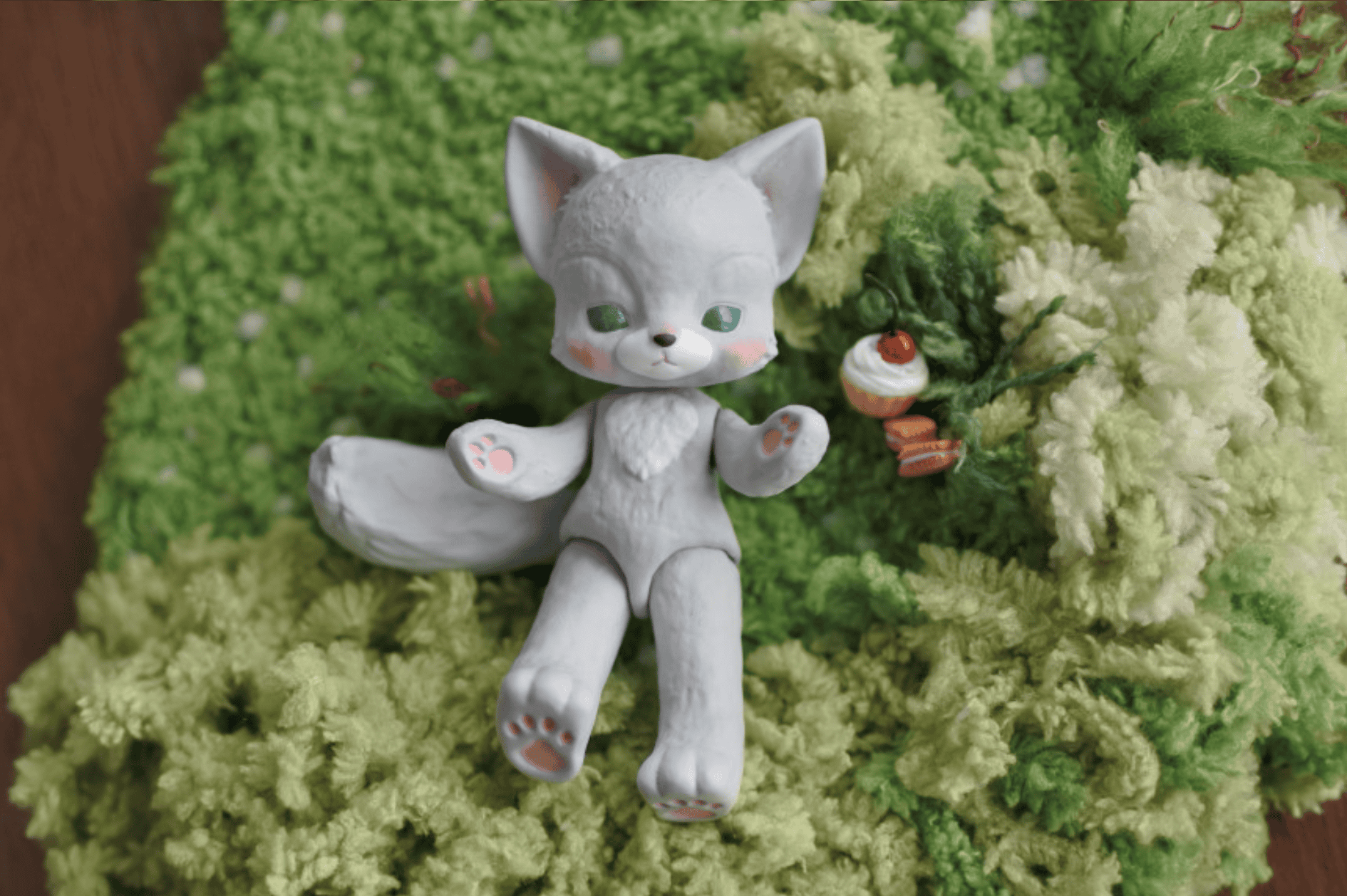 【GEPPETO FRIENDS】gfDolls little KKuming Fox 小狐狸 灰肌 / 現貨 - 紀物書館+JiWu Bookstore