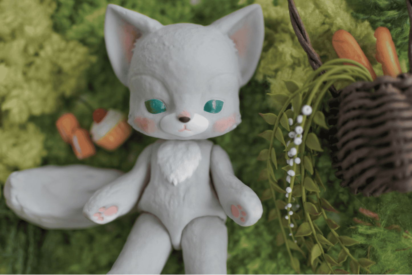 【GEPPETO FRIENDS】gfDolls little KKuming Fox 小狐狸 灰肌 / 現貨 - 紀物書館+JiWu Bookstore